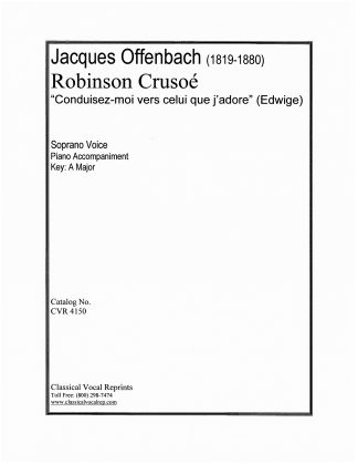 Robinson Crusoe Conduisez-moi vers celui que j'adore f.