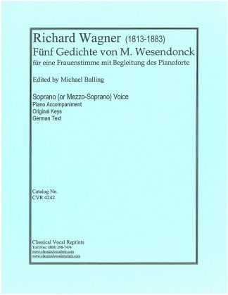 5 Gedichte von Mathilde Wesendonck (original keys) german