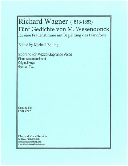 5 Gedichte von Mathilde Wesendonck (original keys) german