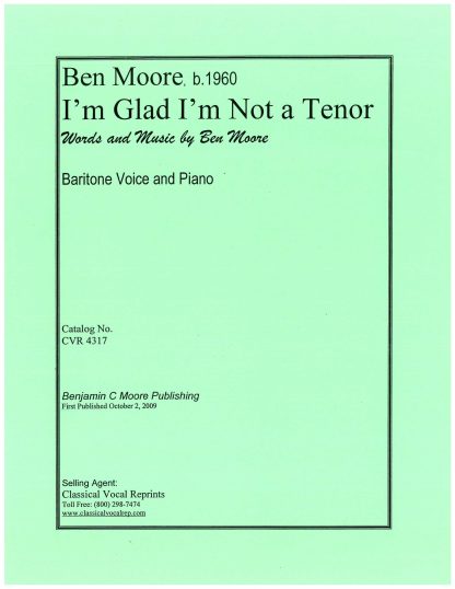 I'm Glad I'm Not a Tenor (Comedy Song)