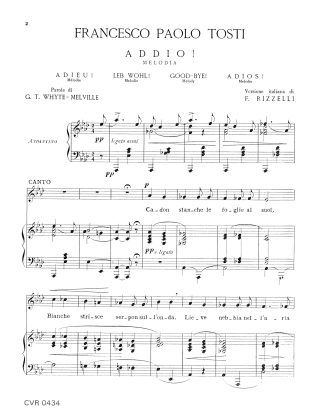 Addio (Goodbye) (Ab) Italian only