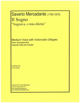 Il Sogno Sognava o mia diletta with Cello Obligato i.