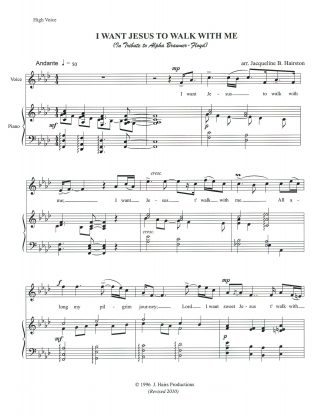 I Want Jesus To Walk With Me (f) (Jacqueline Hairston)