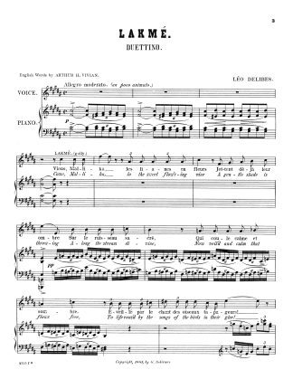 Lakme Viens Mallika..Sous le dome epais (SA)