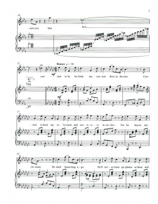 Content to Be Behind Me (Transposed Higher Key in G-flat)