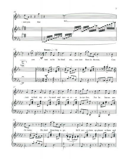 Content to Be Behind Me (Transposed Higher Key in G-flat)