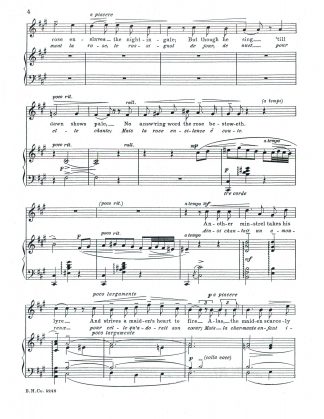 Rose enslaves the Nightingale (f# minor) English, French Text