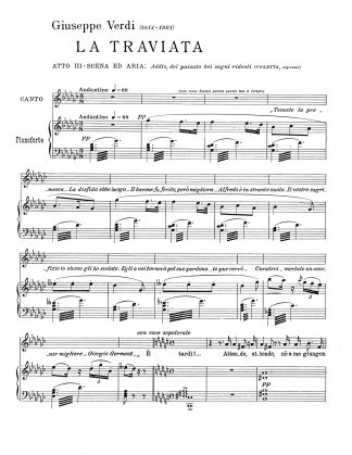 Traviata Addio del passato