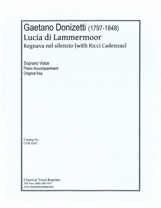 Lucia di Lammermoor Regnava with Ricci Cadenzas