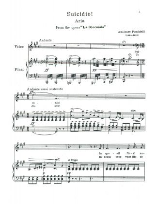 La Gioconda - Suicidio