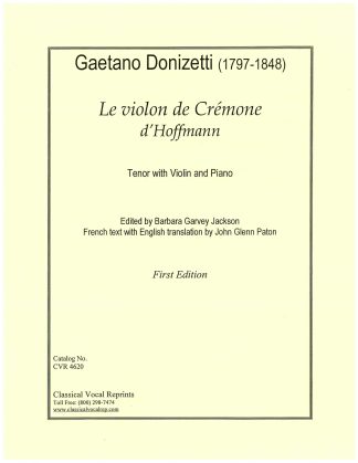 Le violin de Cremone d/'Hoffmann