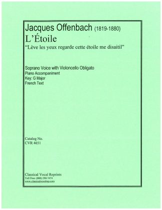 L'Etoile - Leve les yeux regarde - Soprano, Cello and Piano