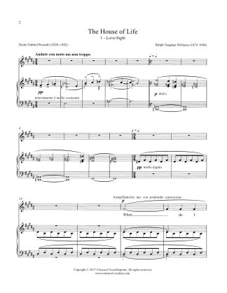 The House of Life (transposed up a Major 2nd) Corrected 2017