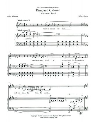 Rimbaud Cabaret, Op. 101