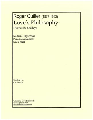 Love's Philosophy (Shelley) (E)
