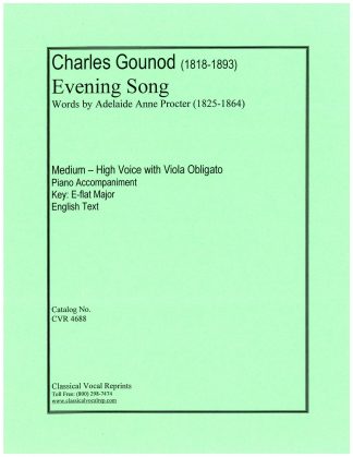 Evening Song with Viola Obligato and Piano