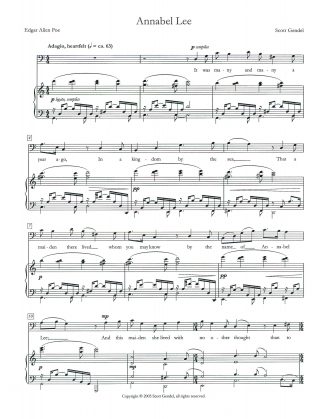 Annabel Lee (Edgar Allen Poe) Music by Scott Gendel
