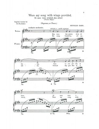 Si mes vers avaient des ailes (E)