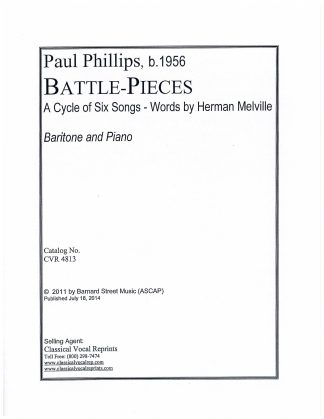 Battle-Pieces (A Cycle of Six Songs - Words by Herman Melville)