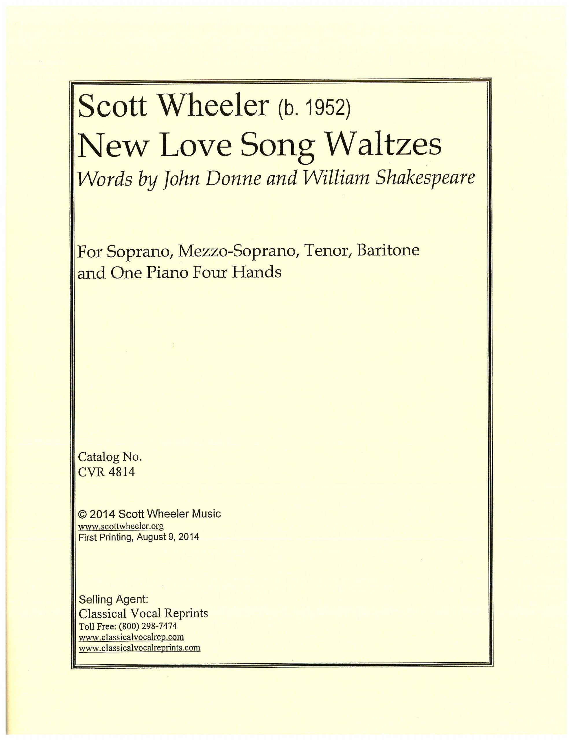 New Love Song Waltzes (Not Our Publication)