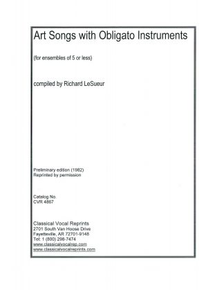 Art Songs with Obligato Instruments (for ensembles of 5 or less) (1982)