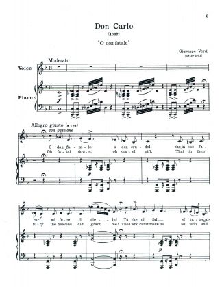 Don Carlo O don fatale (Lower Key)