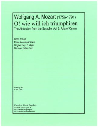 Aria of Osmin: O! wie will ich triumphiren (Abduction from the Seraglio)