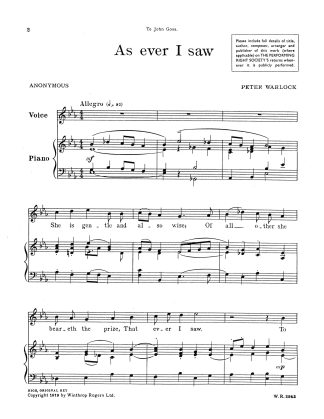 As ever I saw - High in E-flat Major