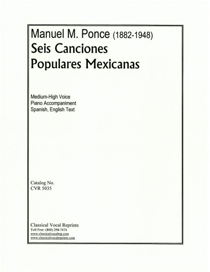 Seis Canciones Populares Mexicanas - 6 Mexican Folk Songs