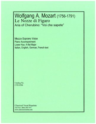 Le Nozze di Figaro Voi che sapete (Ab)