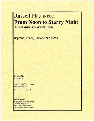 From Noon to Starry Night - A Walt Whitman Cantata (2006)