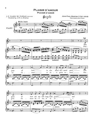 Plaisir d'amour (F) f. e.