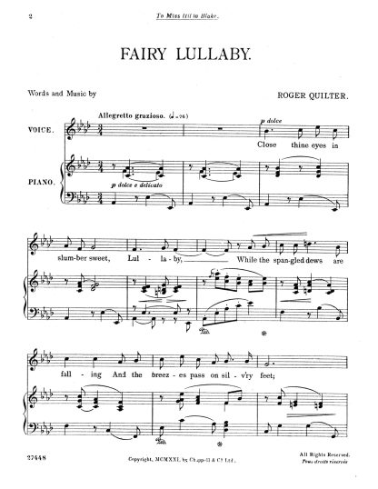 Fairy Lullaby - A flat