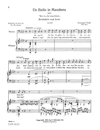 Un Ballo in Maschera Eri tu (D) lower