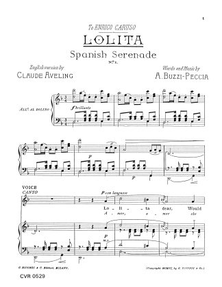 Lolita  (d minor) English, Italian
