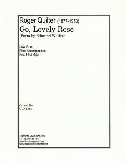 Go, Lovely Rose - Low in E-flat