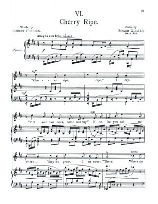 To Julia, Op. 8 (Six Lyrics of R. Herrick)