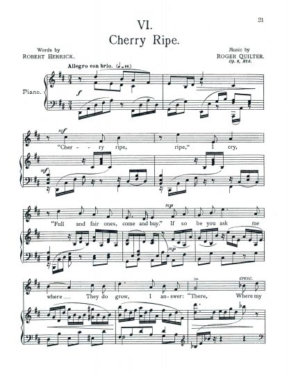 To Julia, Op. 8 (Six Lyrics of R. Herrick)
