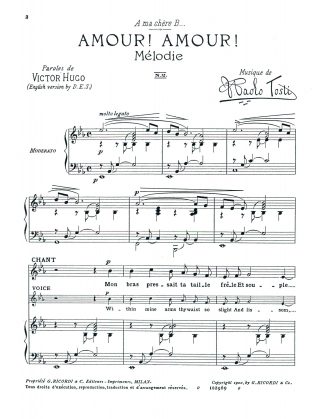 Amour Amour (Eb) French, English text