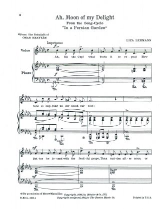 Ah Moon of My Delight (F)