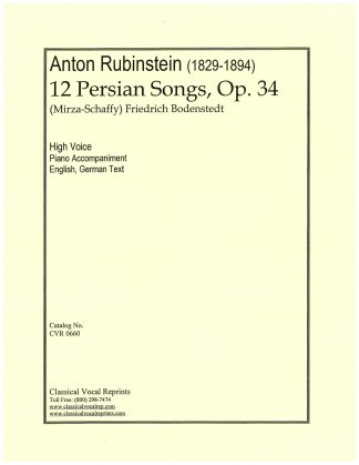 12 Persian Songs Op. 34  e. g.