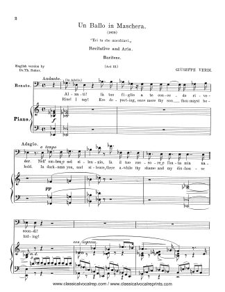 Un Ballo in Maschera Eri tu (F) orig.