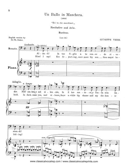 Un Ballo in Maschera Eri tu (F) orig.