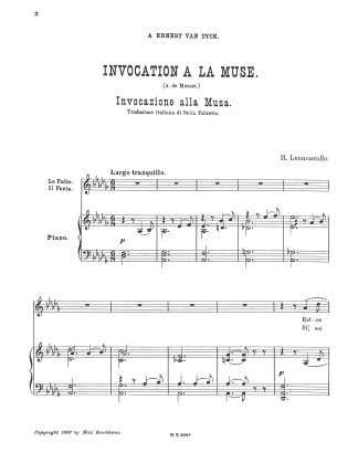 Invocation a la Muse