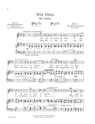 We Three. Op. 51 #2 g. e.