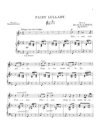 Fairy Lullaby. Op. 37 #3 (Shakespeare)