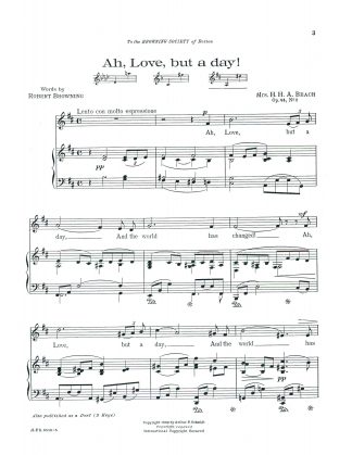 Ah Love but a day! Op. 44 #2
