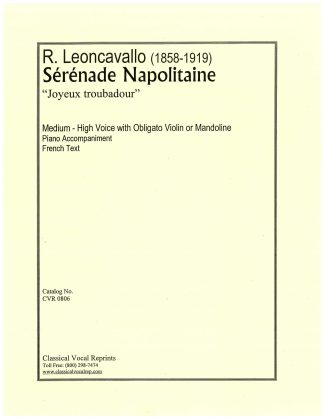Serenade Napolitain. with Violin or Mandolin obligato.