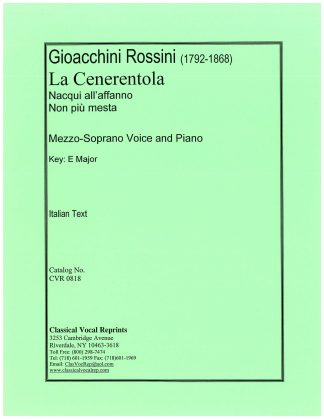 La Cenerentola Nacqui all'affanno..Non piu mesta