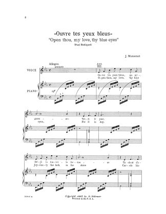 Ouvre tes yeux bleus (Eb)